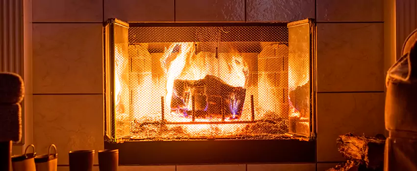Mendota Hearth Landscape Fireplace Installation in Eldersburg, Maryland